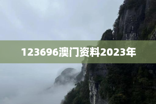 123696澳门资料2023年