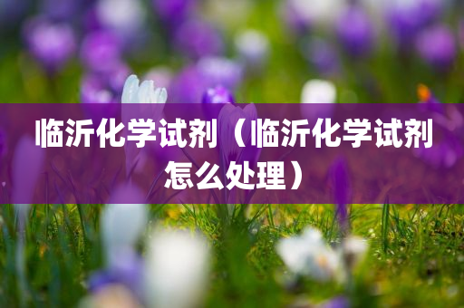 临沂化学试剂（临沂化学试剂怎么处理）