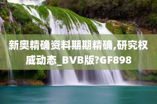 新奥精确资料期期精确,研究权威动态_BVB版?GF898