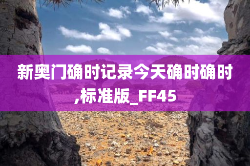 新奥门确时记录今天确时确时,标准版_FF45