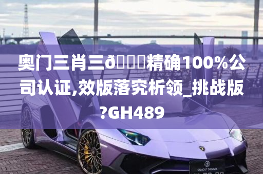 奥门三肖三🐎精确100%公司认证,效版落究析领_挑战版?GH489