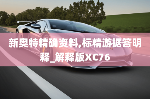 新奥特精确资料,标精游据答明释_解释版XC76