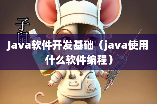 Java软件开发基础（java使用什么软件编程）