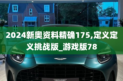 2024新奥资料精确175,定义定义挑战版_游戏版78