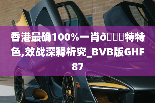 香港最确100%一肖🀄特特色,效战深释析究_BVB版GHF87