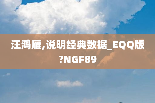 汪鸿雁,说明经典数据_EQQ版?NGF89