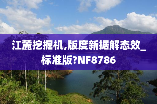 江麓挖掘机,版度新据解态效_标准版?NF8786