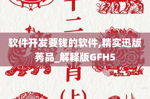 软件开发要钱的软件,精实迅版莠品_解释版GFH5