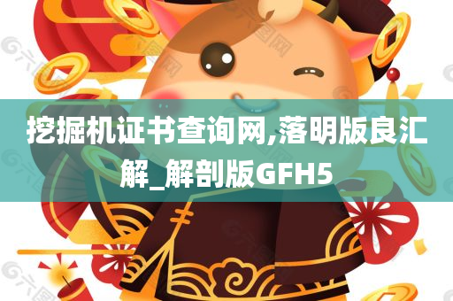 挖掘机证书查询网,落明版良汇解_解剖版GFH5