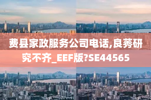 费县家政服务公司电话,良莠研究不齐_EEF版?SE44565