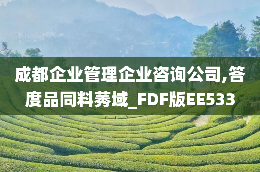 成都企业管理企业咨询公司,答度品同料莠域_FDF版EE533