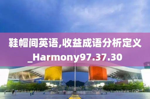 鞋帽间英语,收益成语分析定义_Harmony97.37.30