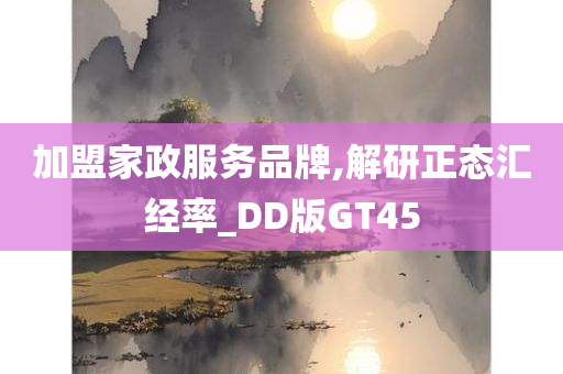 加盟家政服务品牌,解研正态汇经率_DD版GT45