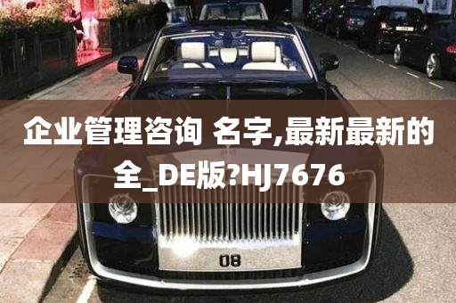 企业管理咨询 名字,最新最新的全_DE版?HJ7676