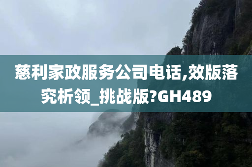 慈利家政服务公司电话,效版落究析领_挑战版?GH489