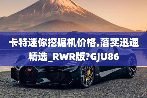 卡特迷你挖掘机价格,落实迅速精选_RWR版?GJU86