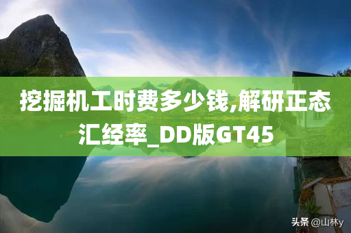 挖掘机工时费多少钱,解研正态汇经率_DD版GT45