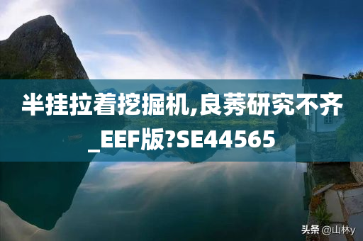 半挂拉着挖掘机,良莠研究不齐_EEF版?SE44565