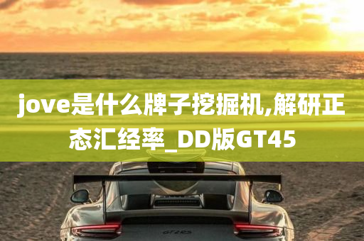 jove是什么牌子挖掘机,解研正态汇经率_DD版GT45