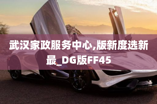 武汉家政服务中心,版新度选新最_DG版FF45