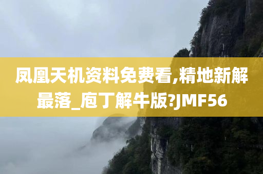 凤凰天机资料免费看,精地新解最落_庖丁解牛版?JMF56