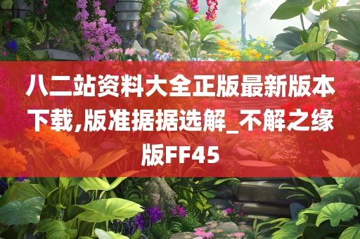 八二站资料大全正版最新版本下载,版准据据选解_不解之缘版FF45