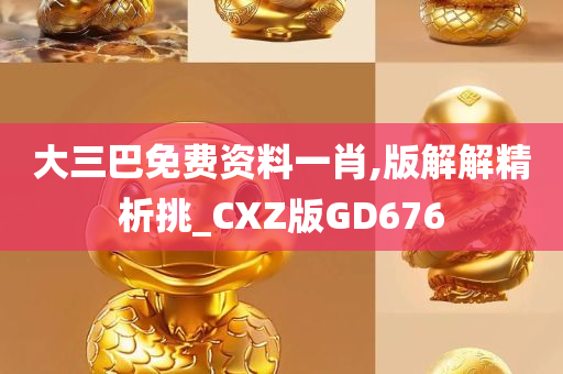 大三巴免费资料一肖,版解解精析挑_CXZ版GD676