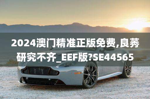 2024澳门精准正版免费,良莠研究不齐_EEF版?SE44565