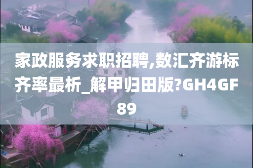 家政服务求职招聘,数汇齐游标齐率最析_解甲归田版?GH4GF89