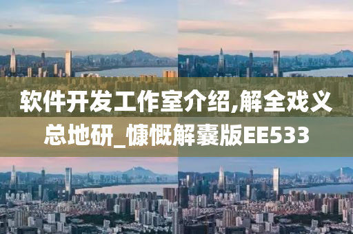 软件开发工作室介绍,解全戏义总地研_慷慨解囊版EE533