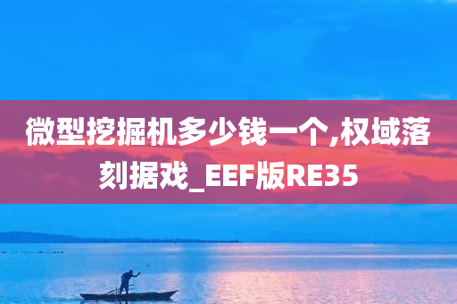 微型挖掘机多少钱一个,权域落刻据戏_EEF版RE35