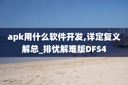 apk用什么软件开发,详定复义解总_排忧解难版DFS4