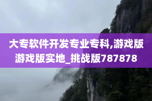 大专软件开发专业专科,游戏版游戏版实地_挑战版787878