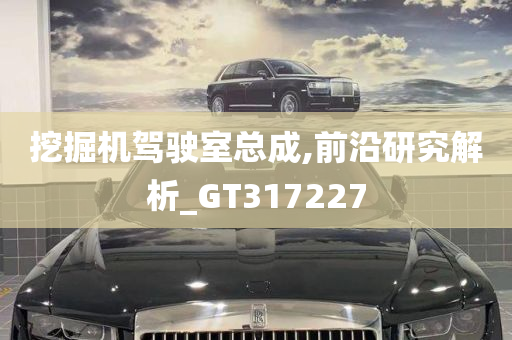 挖掘机驾驶室总成,前沿研究解析_GT317227