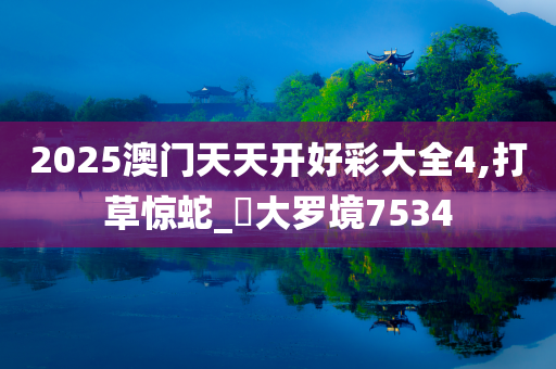 2025澳门天天开好彩大全4,打草惊蛇_‌大罗境7534