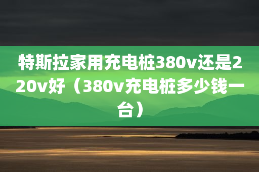 特斯拉家用充电桩380v还是220v好（380v充电桩多少钱一台）