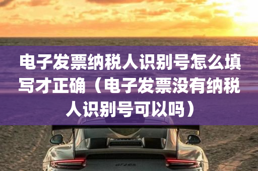 电子发票纳税人识别号怎么填写才正确（电子发票没有纳税人识别号可以吗）