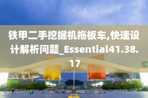 铁甲二手挖掘机拖板车,快速设计解析问题_Essential41.38.17