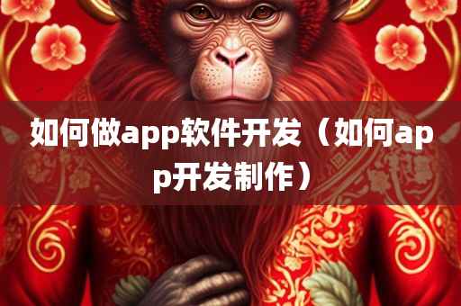 如何做app软件开发（如何app开发制作）