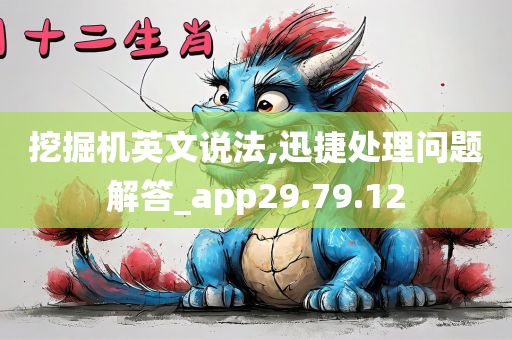 挖掘机英文说法,迅捷处理问题解答_app29.79.12