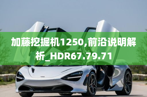 加藤挖掘机1250,前沿说明解析_HDR67.79.71