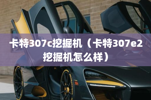 卡特307c挖掘机（卡特307e2挖掘机怎么样）