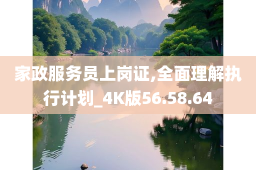 家政服务员上岗证,全面理解执行计划_4K版56.58.64