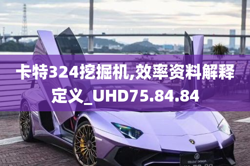 卡特324挖掘机,效率资料解释定义_UHD75.84.84