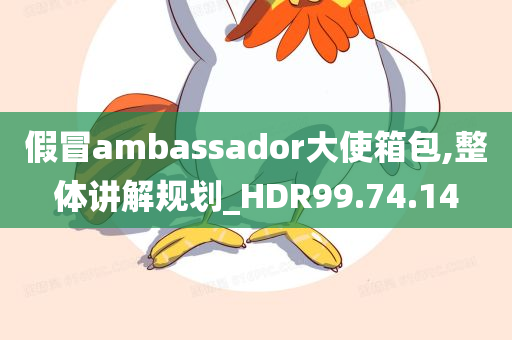 假冒ambassador大使箱包,整体讲解规划_HDR99.74.14