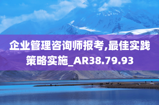 企业管理咨询师报考,最佳实践策略实施_AR38.79.93