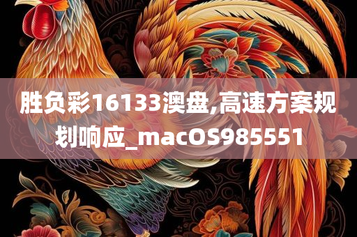 胜负彩16133澳盘,高速方案规划响应_macOS985551