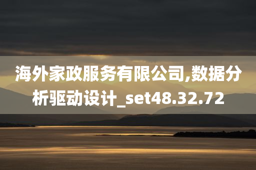 海外家政服务有限公司,数据分析驱动设计_set48.32.72