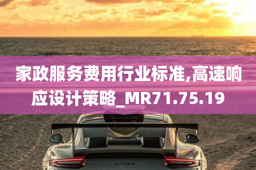 家政服务费用行业标准,高速响应设计策略_MR71.75.19