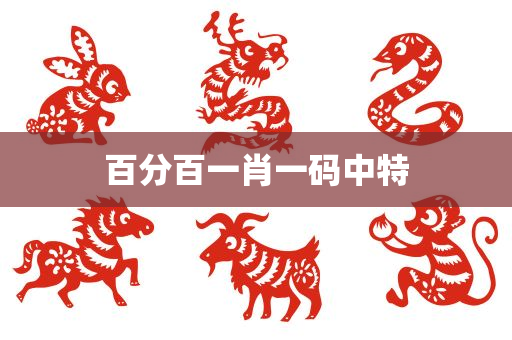 百分百一肖一码中特